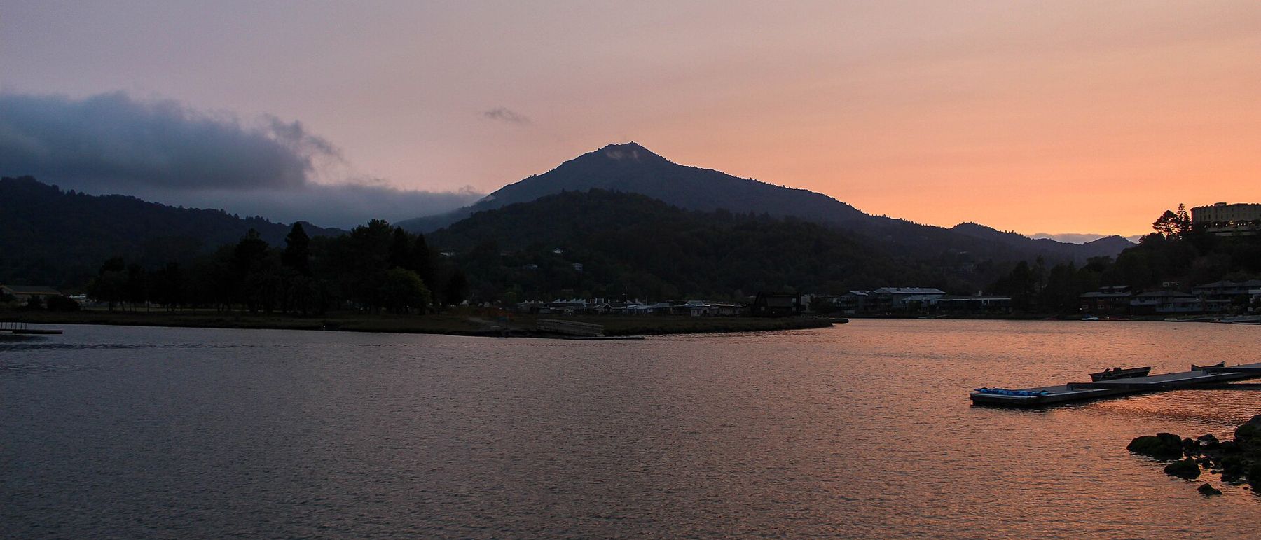 Mount Tamalpais at sunset in Marin County, California